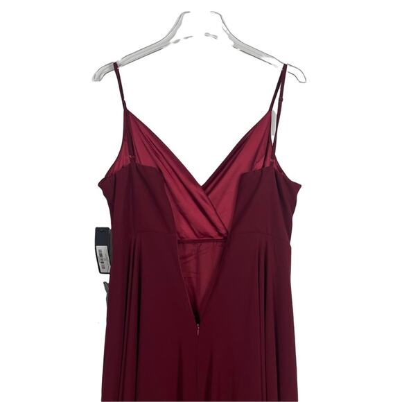 Lulus All About Love Wine Red Maxi Dress Size Medium NEW - Picture 9 of 12